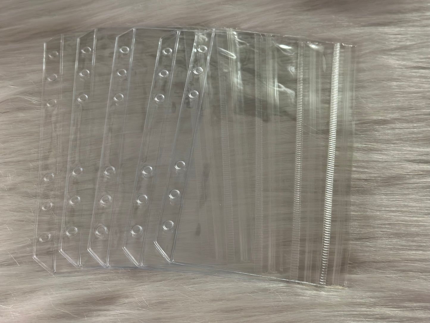 Hüllen Clear mit Verschluss ohne Zipper A6 10er Paket