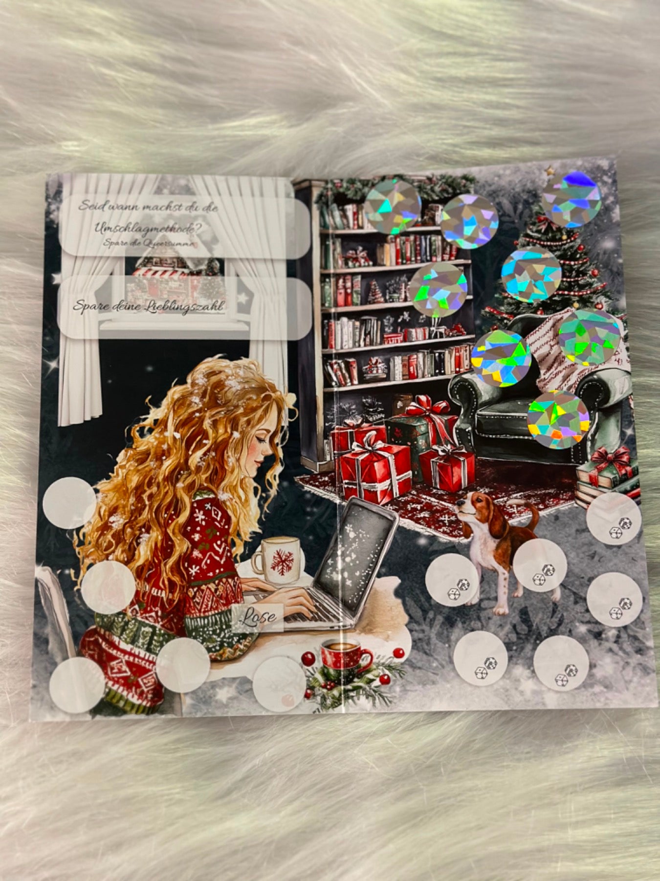 Christmas Planner Girl Klappkarte