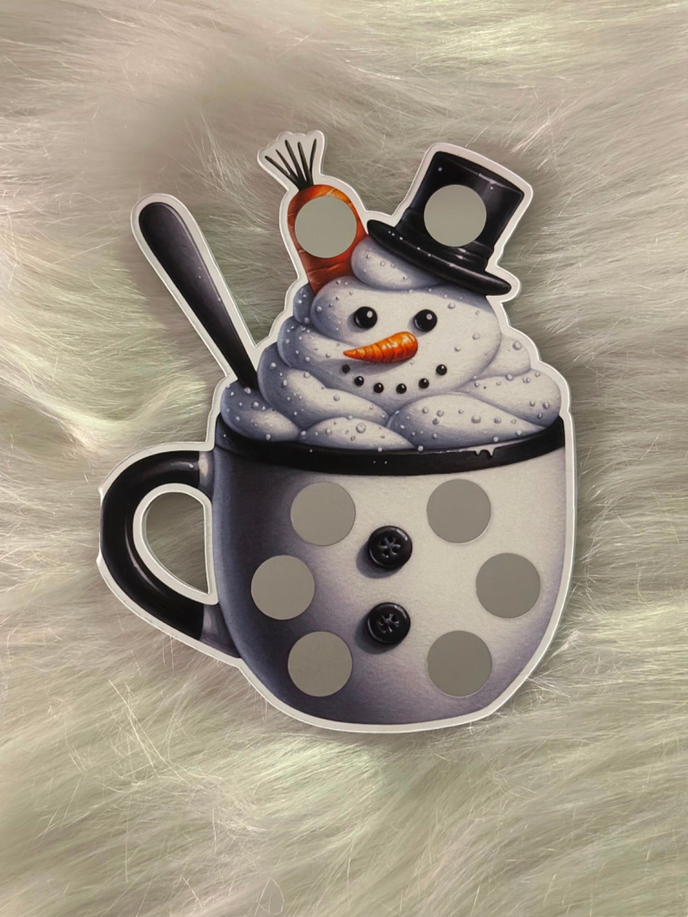 Geplottete Schneemanntasse Klappchallenge