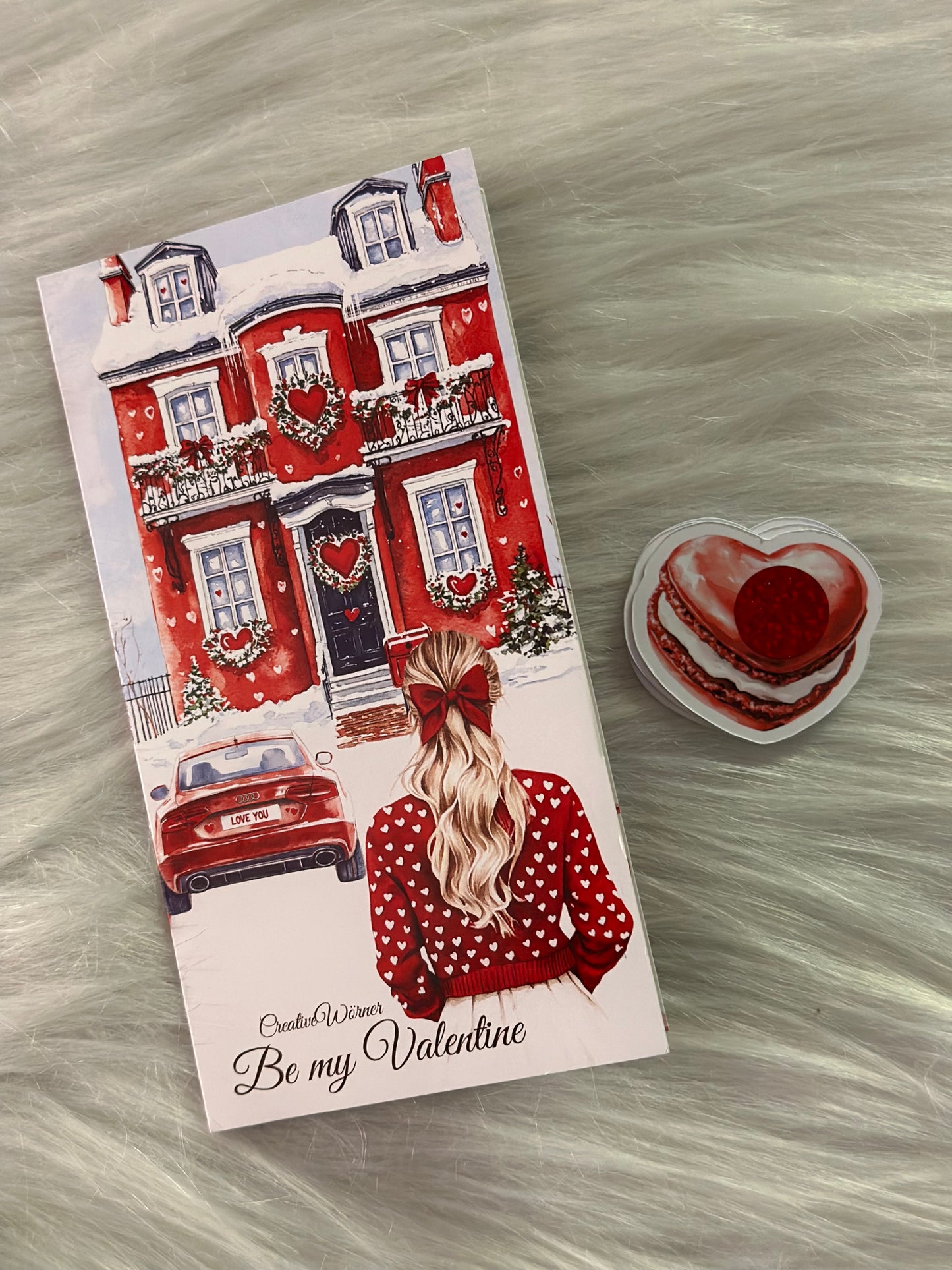 Be my Valentine Klappkarte
