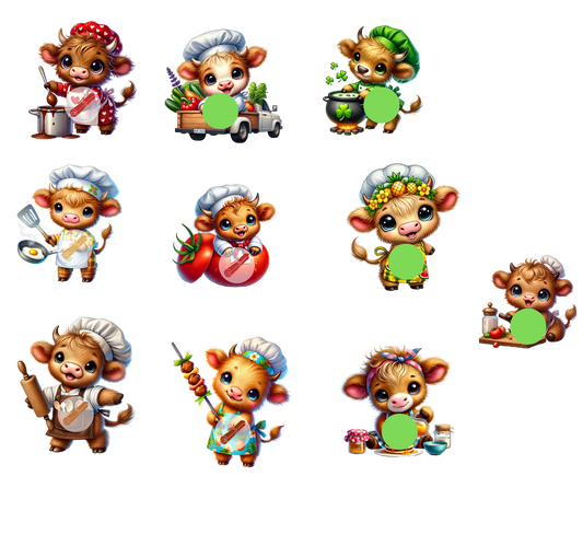 Geplottete Küchen Kühe