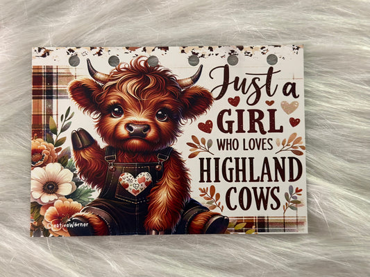 Highland Kuh A7 Sparchallenge zum einheften
