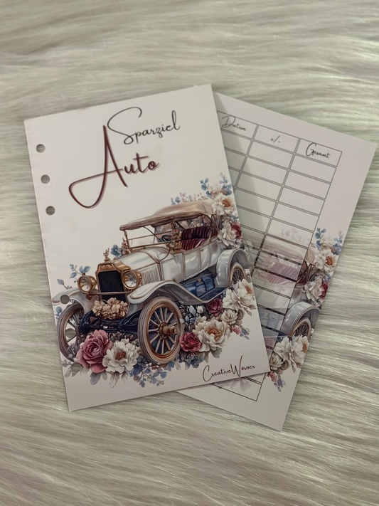 Trennblatt Sparziel Auto