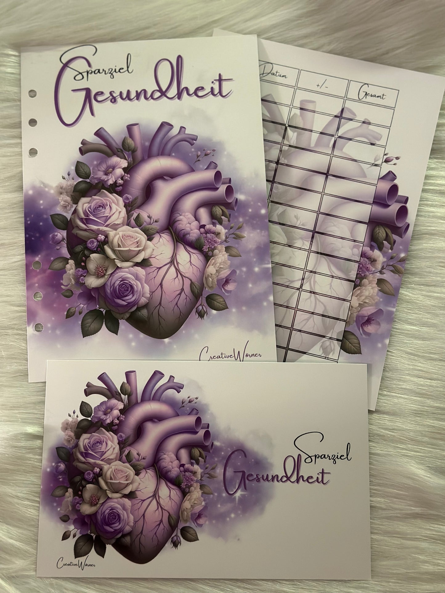 Trennblatt + Dashboard Sparziel Gesundheit A5