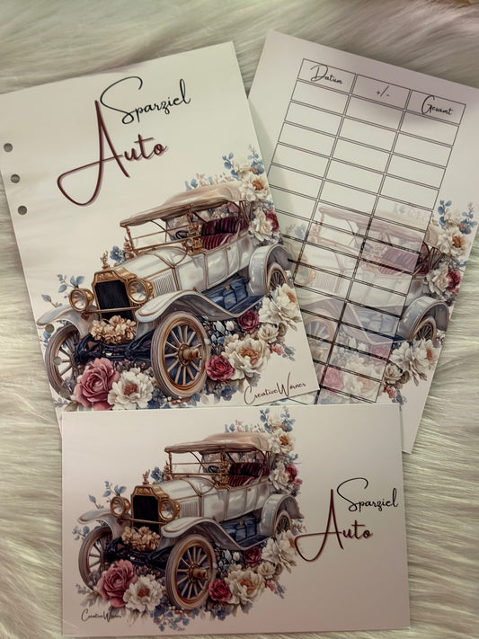Trennblatt + Dashboard Sparziel Auto A5