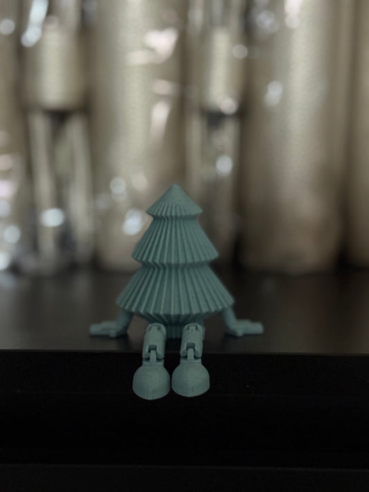 Sitzender Weihnachtsbaum