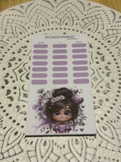 Block Budgetsheets Mädchen